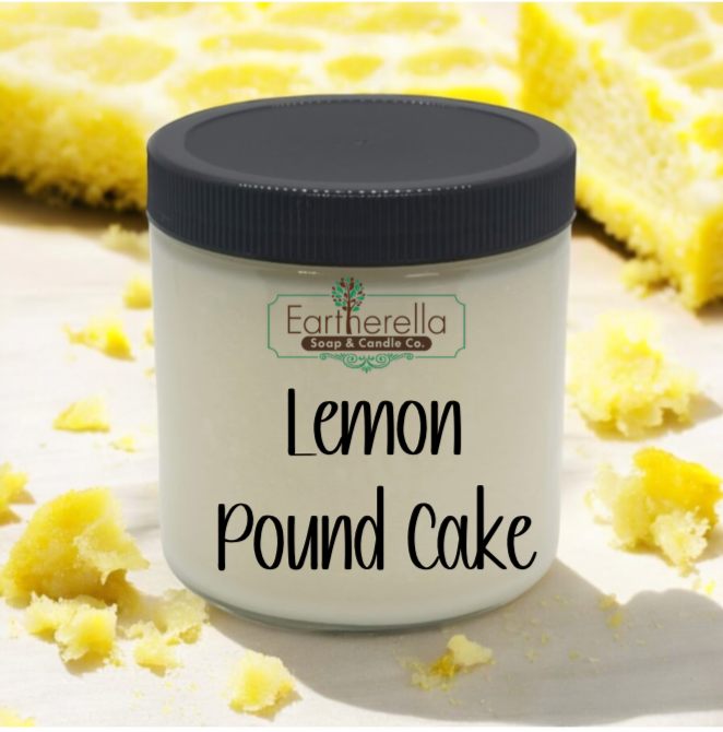 LEMON POUND CAKE Soy Candle jar