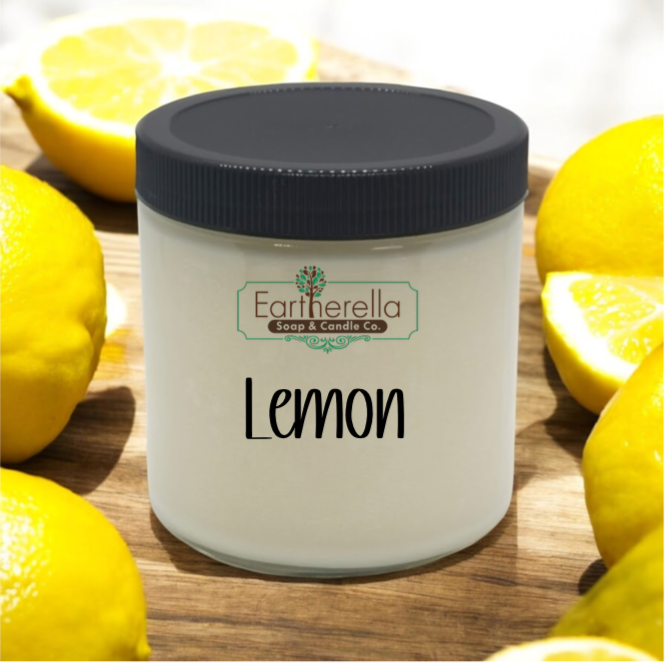 LEMON Soy Candle jar