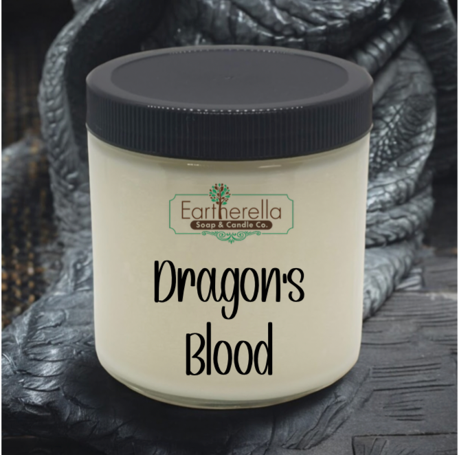 DRAGON'S BLOOD Soy Candle jar