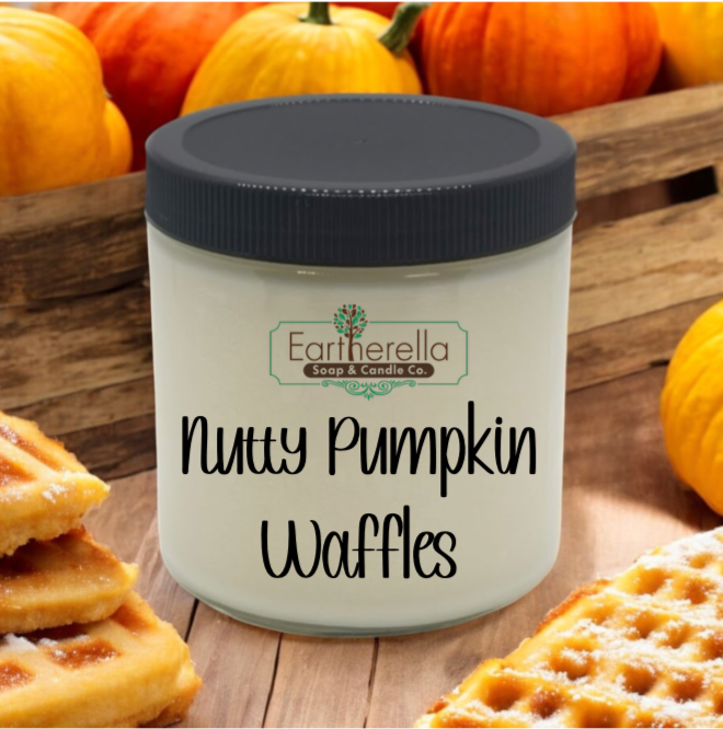 NUTTY PUMPKIN WAFFLES Soy Candle jar