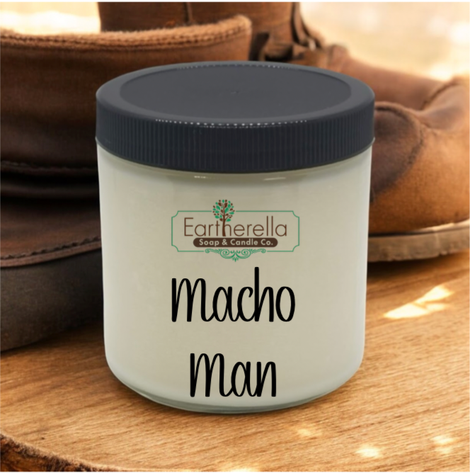 MACHO MAN Soy Candle jar | Masculine