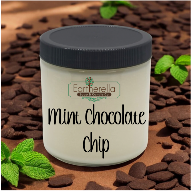 MINT CHOCOLATE CHIP Soy Candle jar