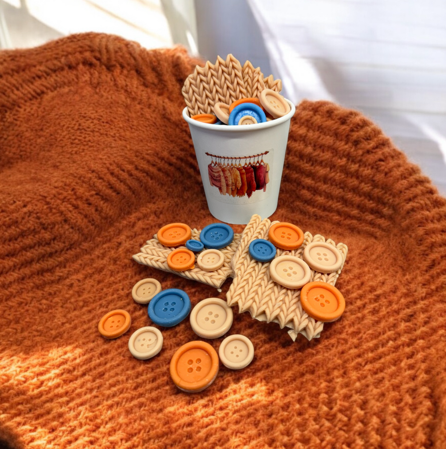 
                  
                    COZY SWEATER & BUTTONS | Sweater Weather wax melts | Fall Autumn Christmas Winter
                  
                