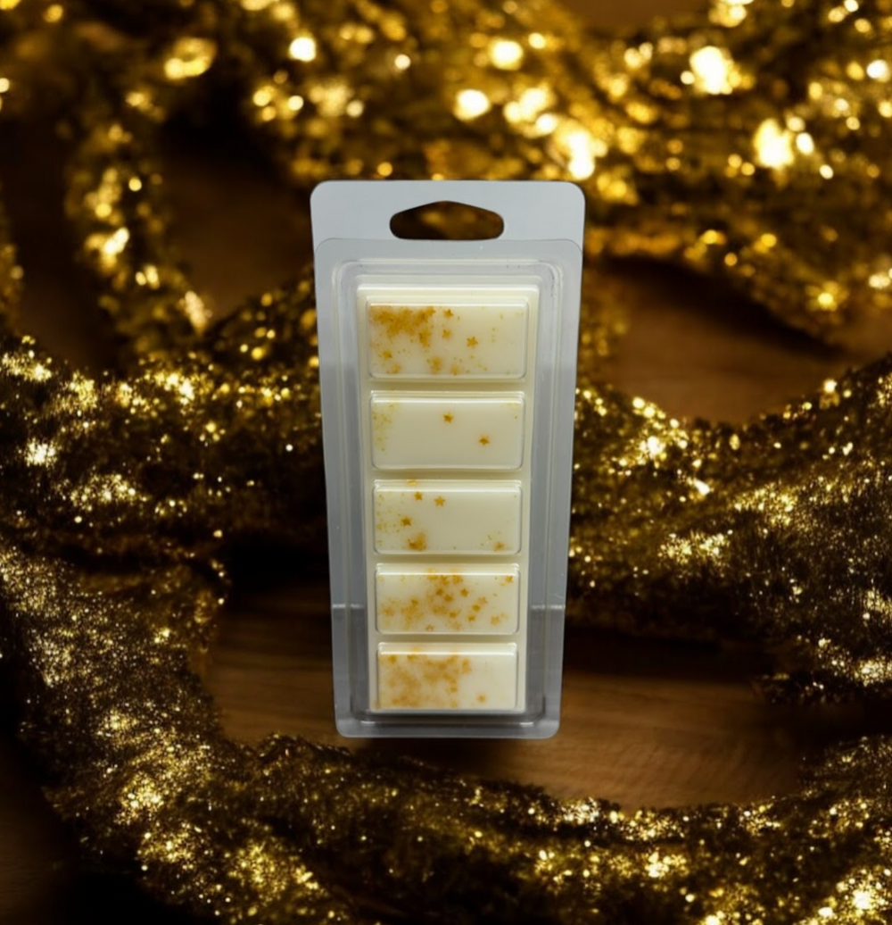 GOLD GLITTER GARLAND with sprinkles Snap Bar Wax Melts 1.5 oz bar