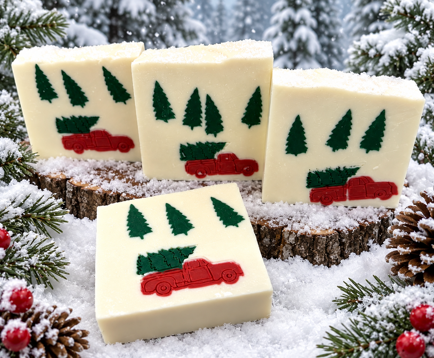 
                  
                    CHRISTMAS TREE FARM artisan soap bar | White Christmas scent | 5 oz | SHIPS OCTOBER 19th
                  
                