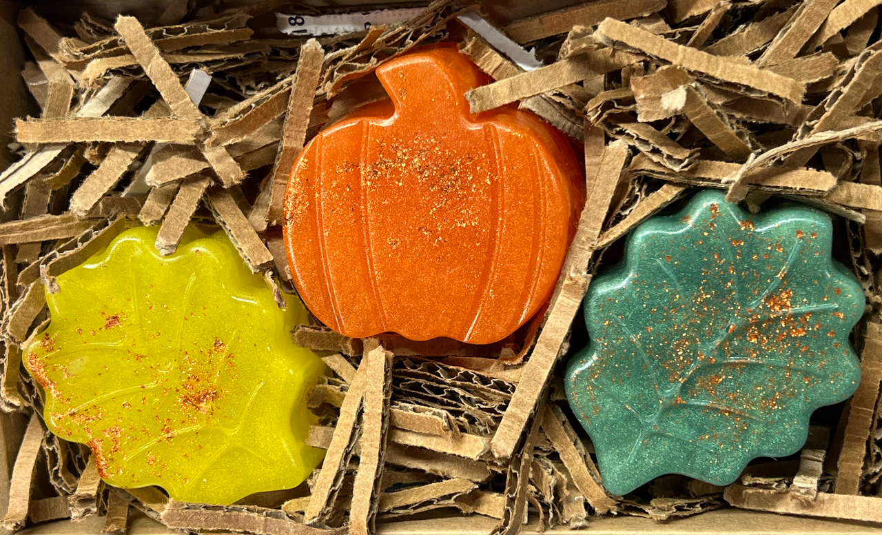 
                  
                    AUTUMN WOODS Fall Pumpkin & Leaves | 9 oz | 3 Soap Bar Gift Set
                  
                