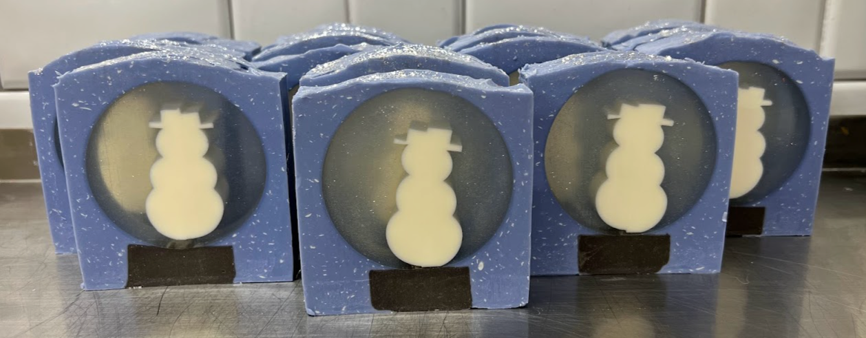 
                  
                    SNOW GLOBE Christmas Soap | Snowman | handmade artisan soap bar | 6 oz
                  
                