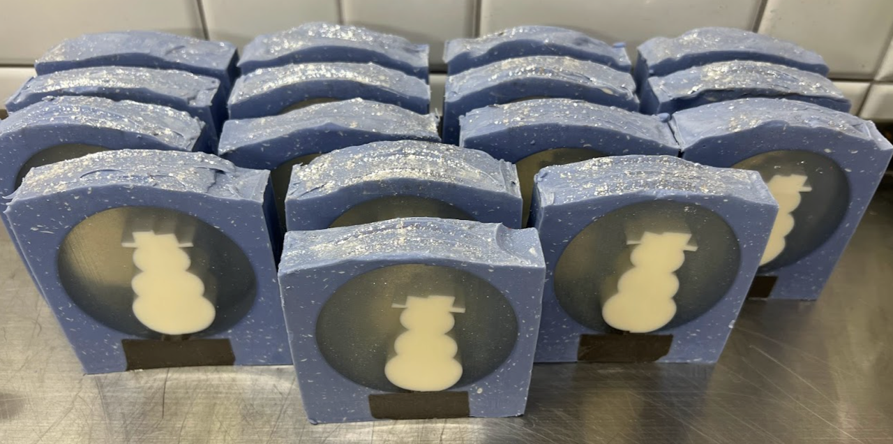 
                  
                    SNOW GLOBE Christmas Soap | Snowman | handmade artisan soap bar | 6 oz
                  
                