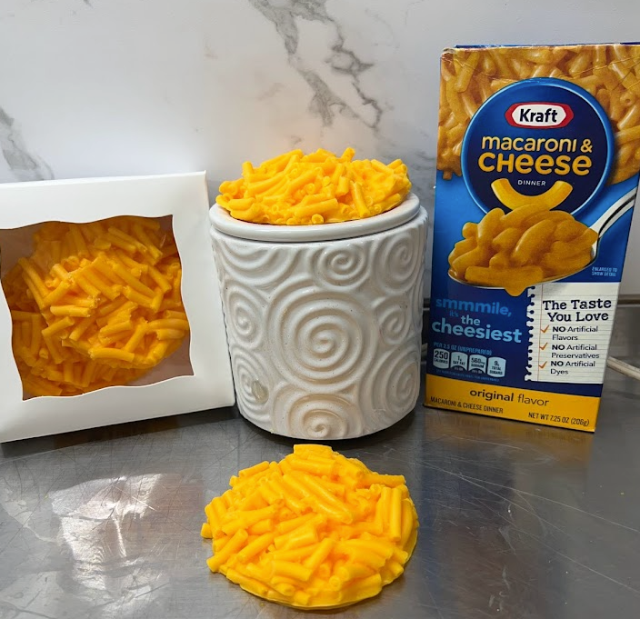 
                  
                    MAC & CHEESE wax melts | Macaroni | Orange Sherbet scent | 2 wax melts | 5 oz
                  
                