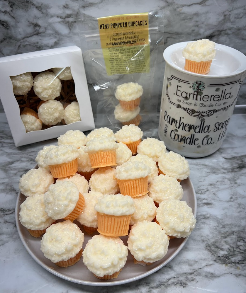 
                  
                    Mini PUMPKIN CUPCAKES | Pumpkin Cake Buttercream scent | 6 Wax Melts | 5.25 oz
                  
                