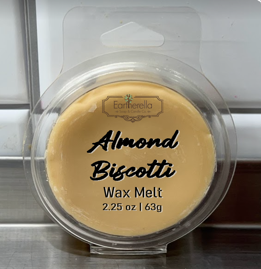 
                  
                    ALMOND BISCOTTI Wax Melts Tarts | Round Clamshell | 2.7 oz
                  
                