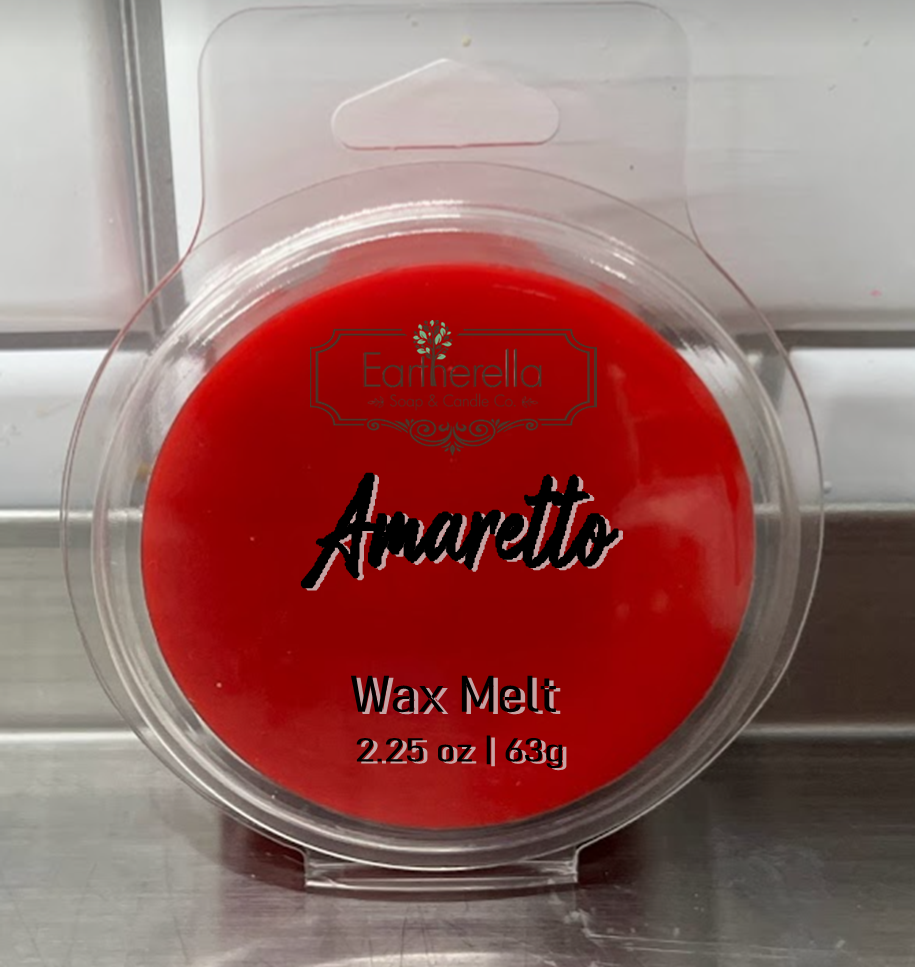 AMARETTO Wax Melts Tarts | Cherry Almond | Round Clamshell | 2.7 oz