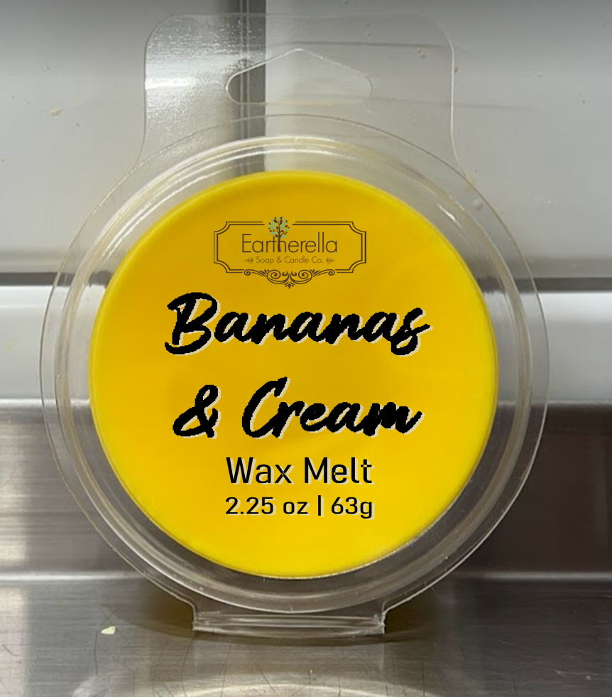 
                  
                    BANANAS & CREAM Wax Melts Tarts | Round Clamshell | 2.7 oz
                  
                