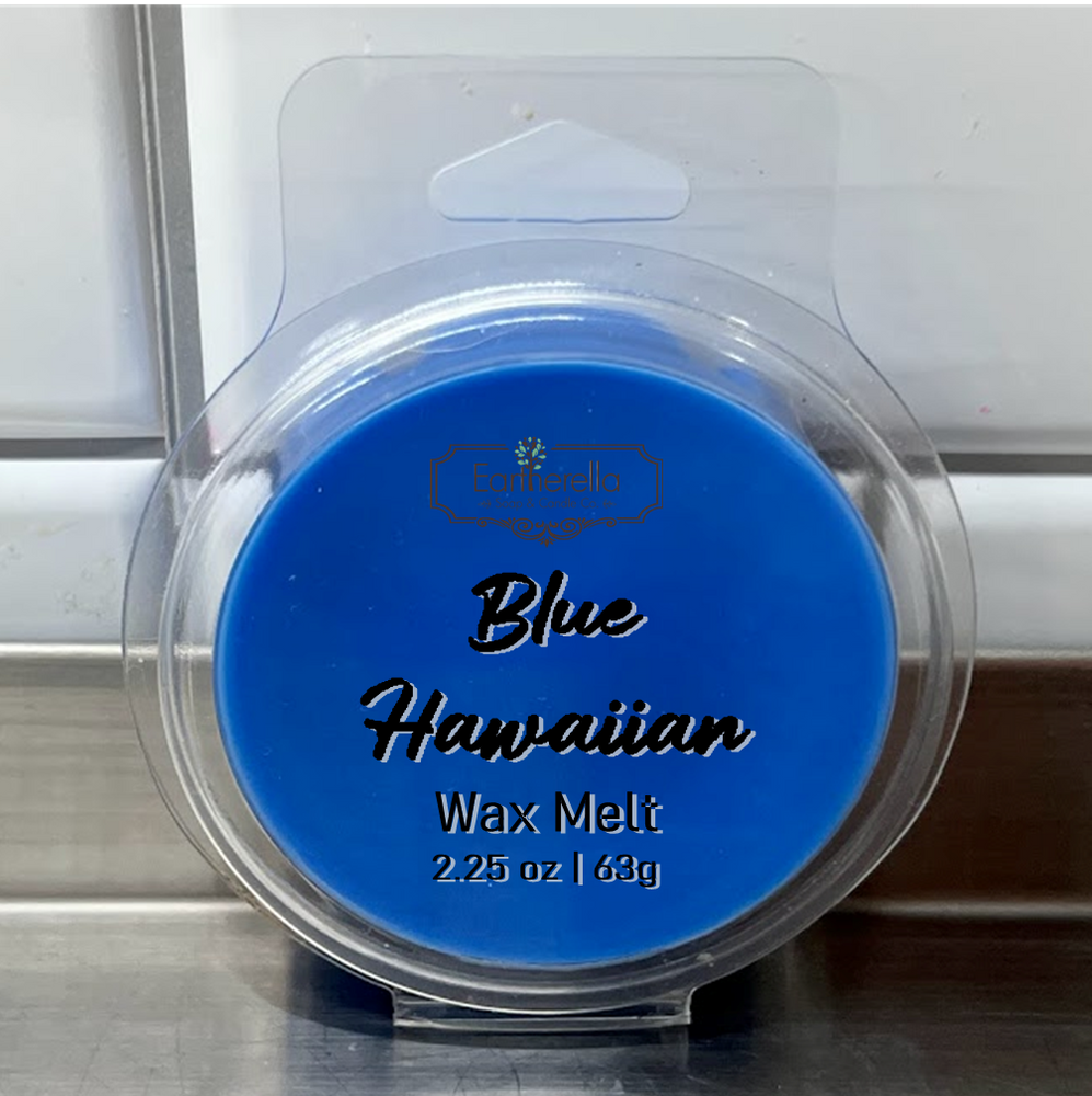 
                  
                    BLUE HAWAIIAN Wax Melts Tarts | coconut Orange Pineapple Citrus | Round Clamshell | 2.7 oz
                  
                