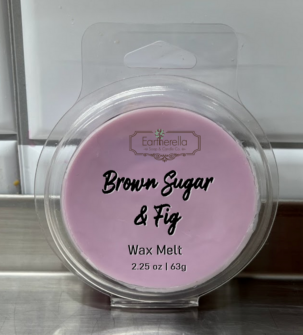 BROWN SUGAR & FIG Wax Melts Tarts | Round Clamshell | 2.7 oz