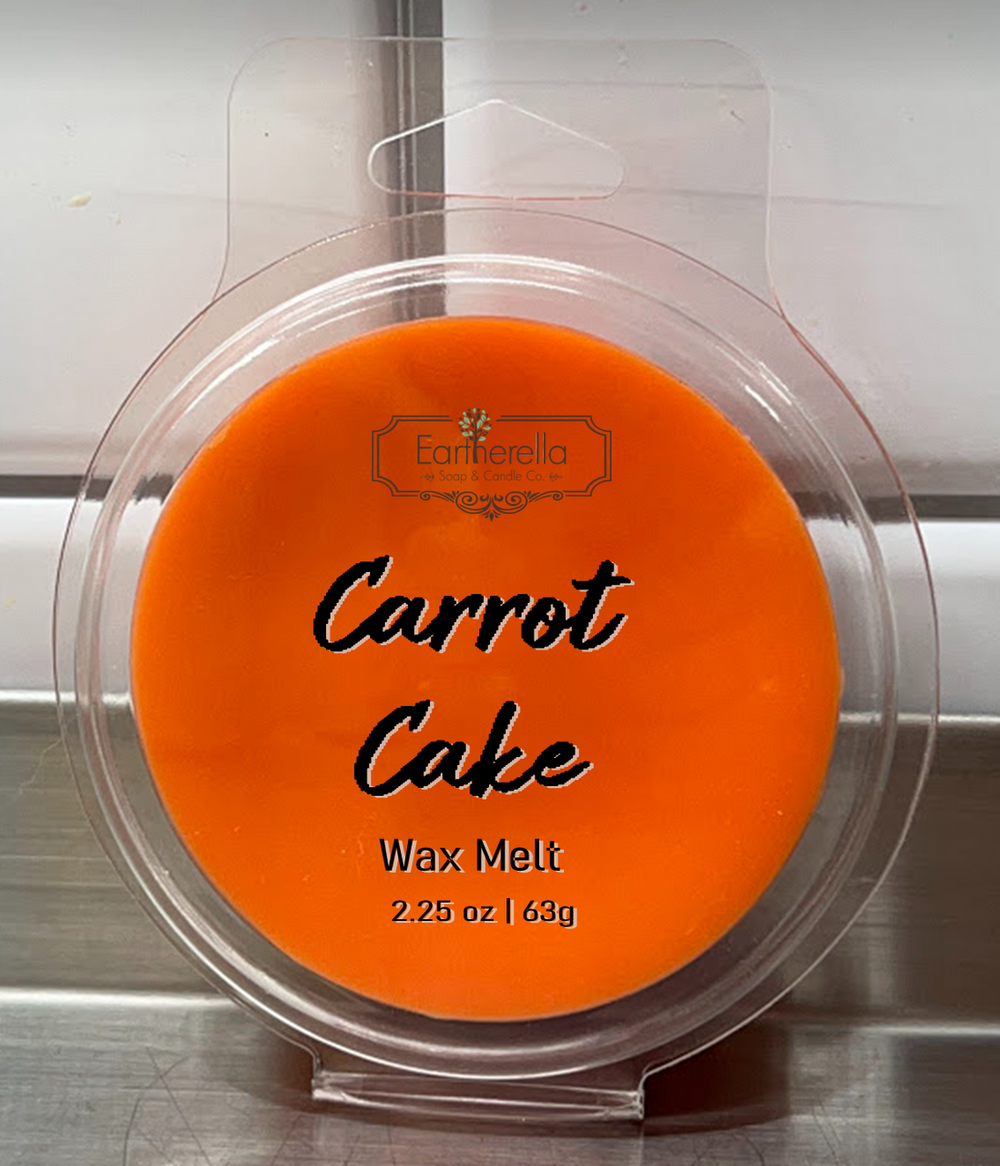 CARROT CAKE Wax Melts Tarts | Round Clamshell | 2.7 oz