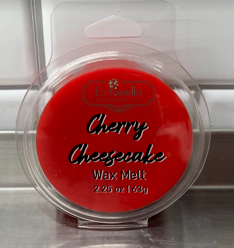 CHERRY CHEESECAKE Wax Melts Tarts | Round Clamshell | 2.7 oz