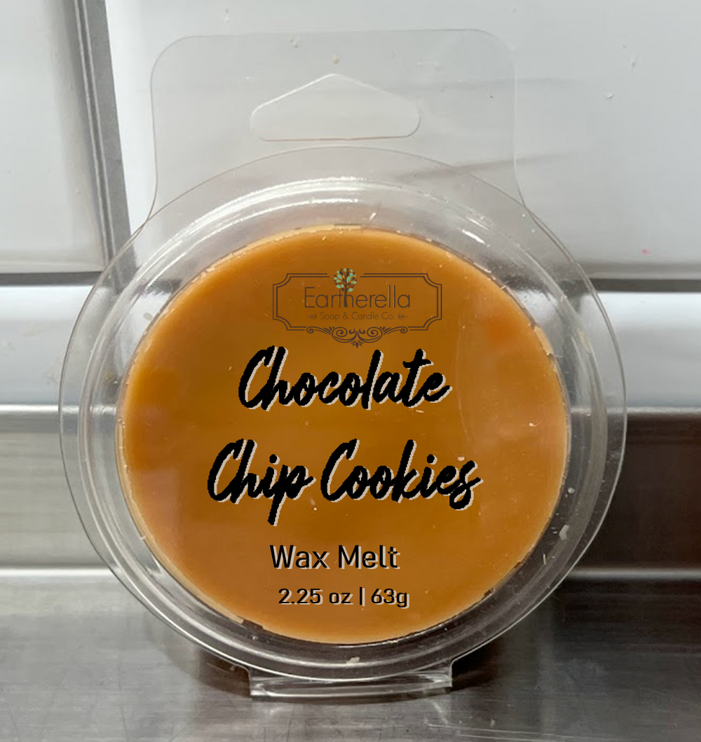 CHOCOLATE CHIP COOKIES Wax Melts Tarts | Round Clamshell | 2.7 oz