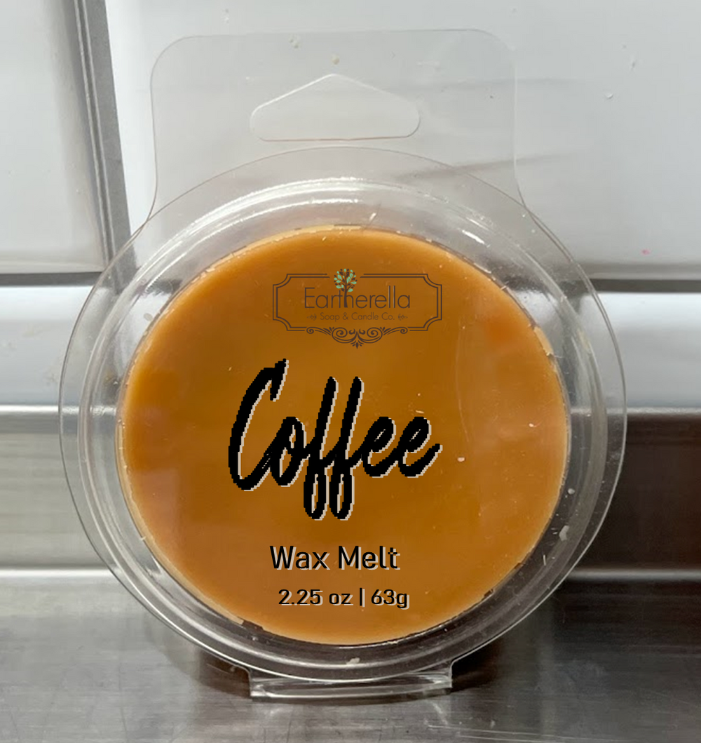 COFFEE Wax Melts Tarts | Round Clamshell | 2.7 oz