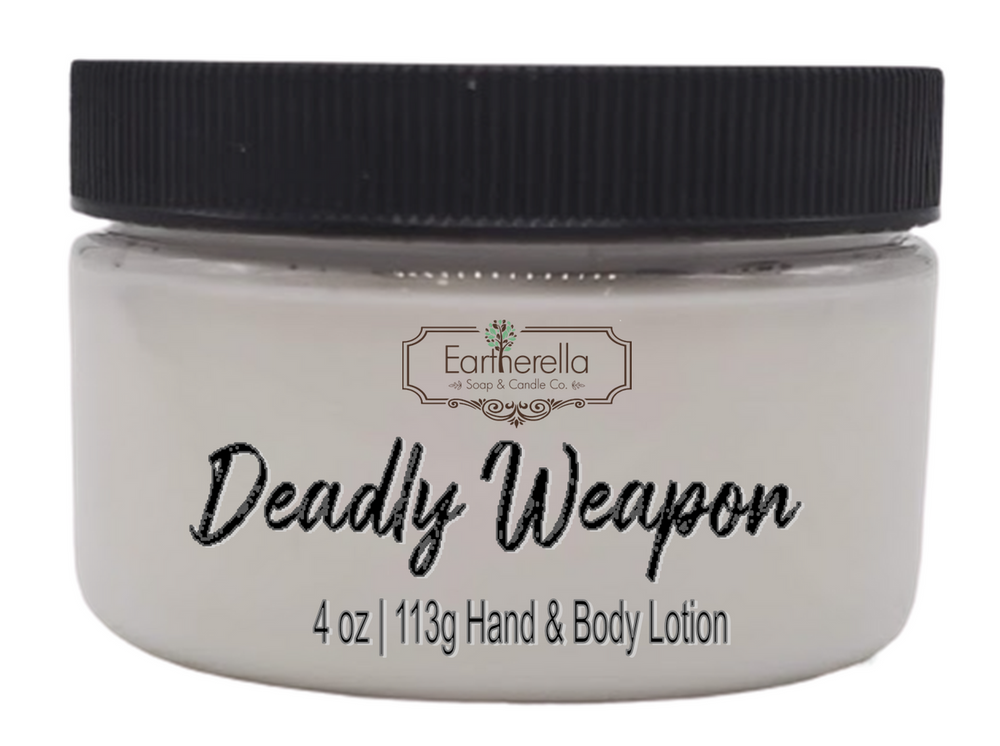 DEADLY WEAPON Hand & Body Lotion Jar, 4 oz.