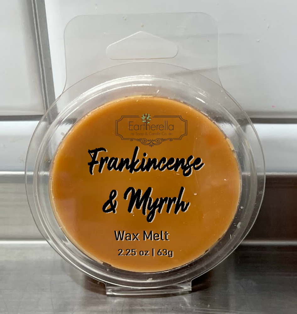
                  
                    FRANKINCENSE & MYRRH Wax Melts Tarts | Round Clamshell | 2.7 oz
                  
                