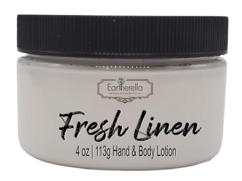 FRESH LINEN Hand & Body Lotion Jar, 4 oz.