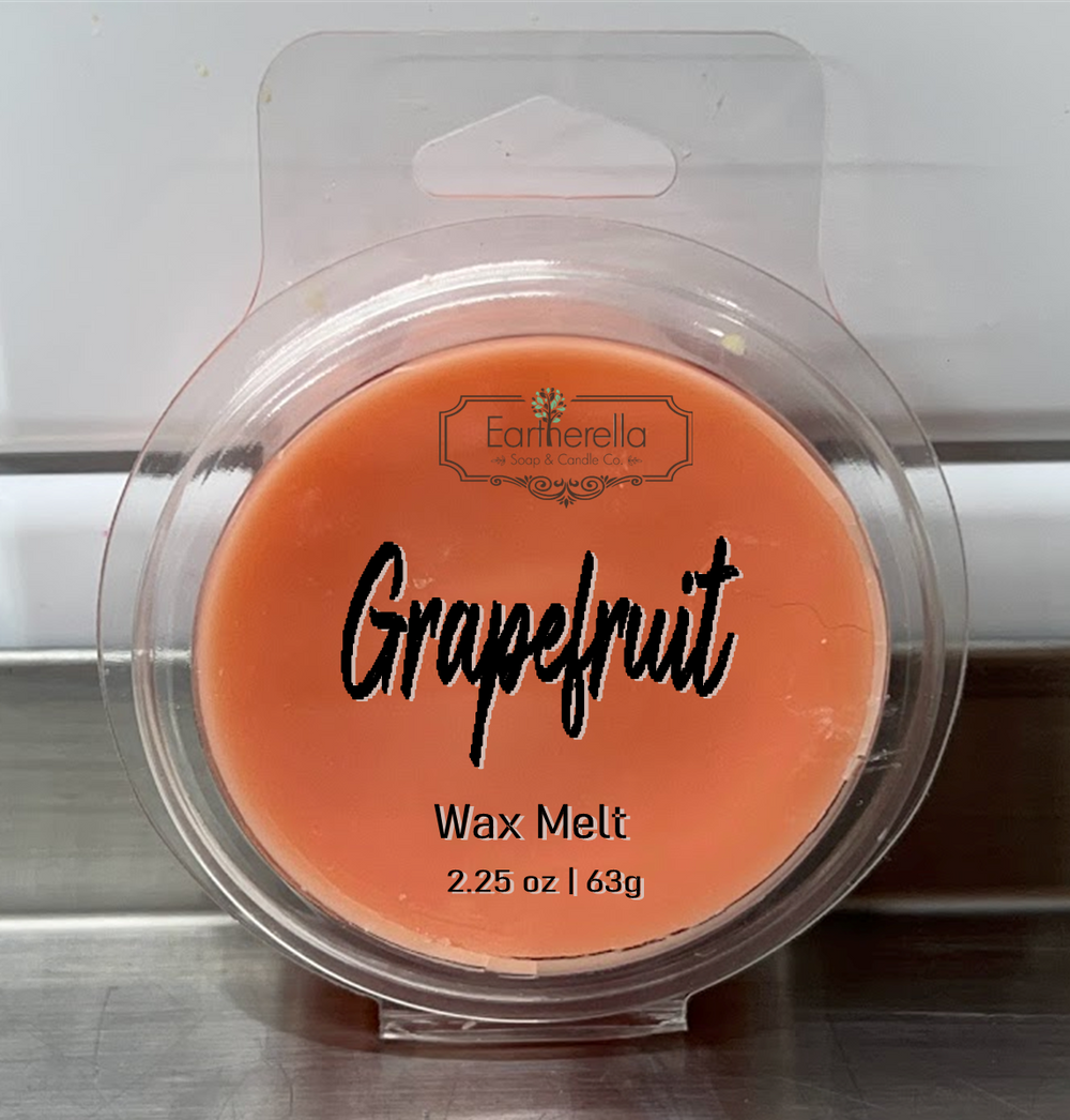 GRAPEFRUIT Wax Melts Tarts | Round Clamshell | 2.7 oz