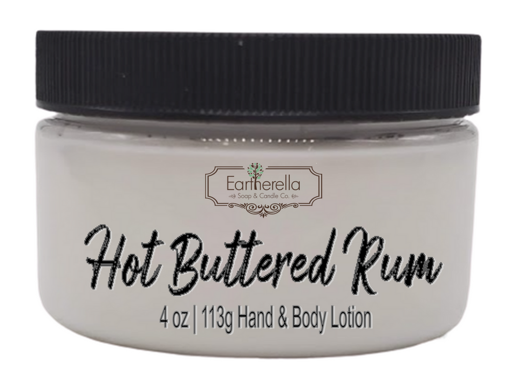 HOT BUTTERED RUM Hand & Body Lotion Jar, 4 oz.