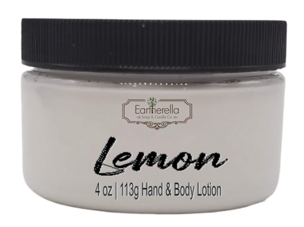 LEMON Hand & Body Lotion Jar, 4 oz.