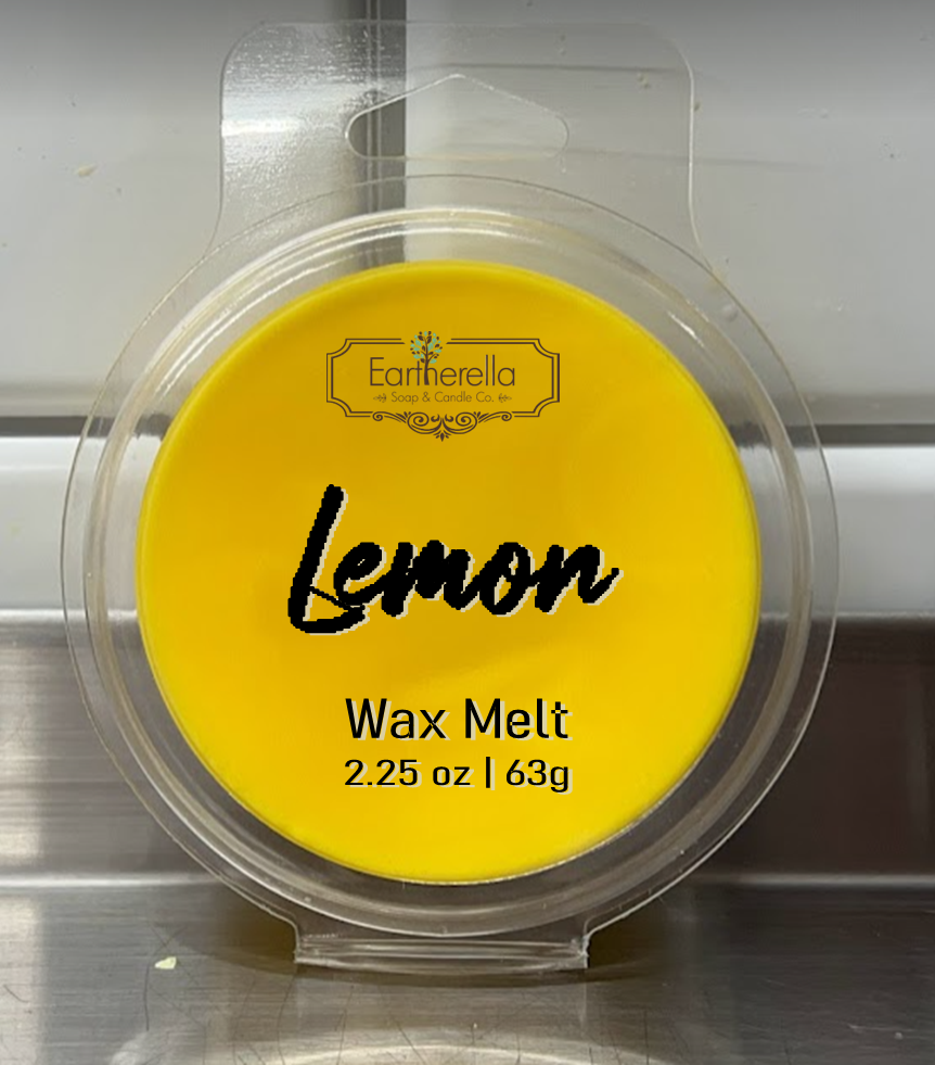 LEMON Wax Melts Tarts | Round Clamshell | 2.7 oz