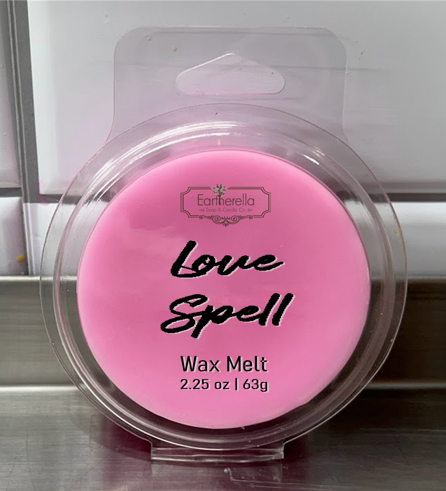 
                  
                    LOVE SPELL Wax Melts Tarts | Round Clamshell | 2.7 oz
                  
                