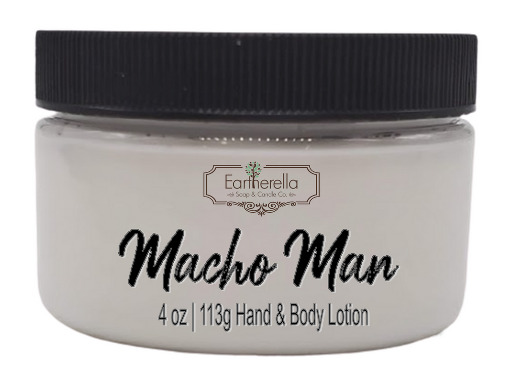 MACHO MAN Hand & Body Lotion Jar, 4 oz.