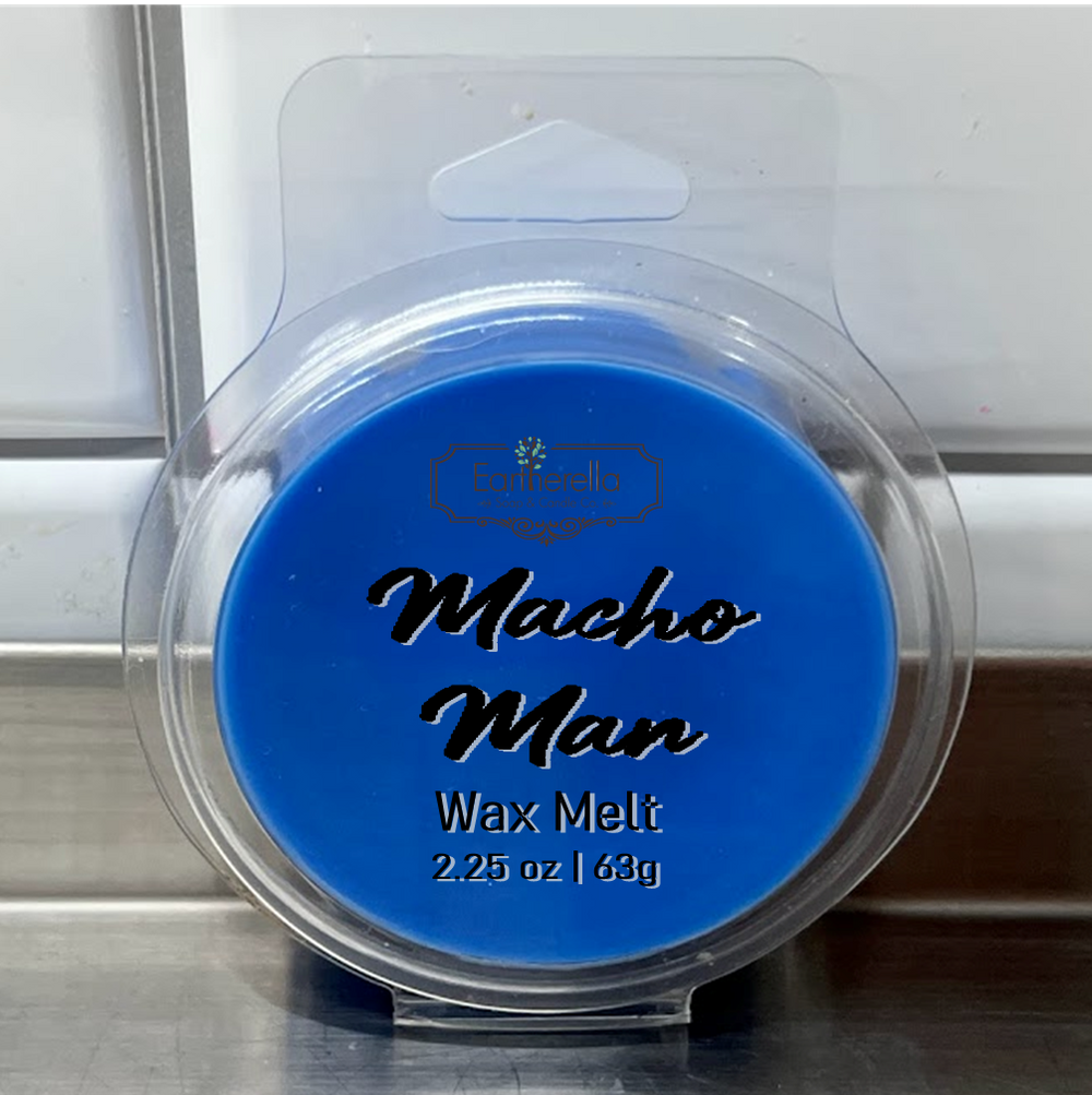 MACHO MAN Wax Melts Tarts | Round Clamshell | 2.7 oz