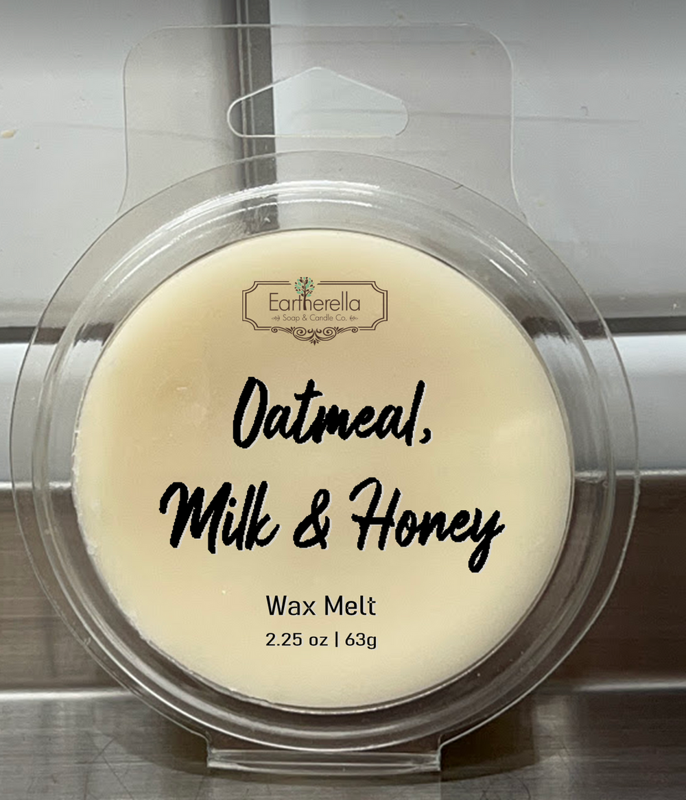OATMEAL, MILK & HONEY Wax Melts Tarts | Round Clamshell | 2.7 oz