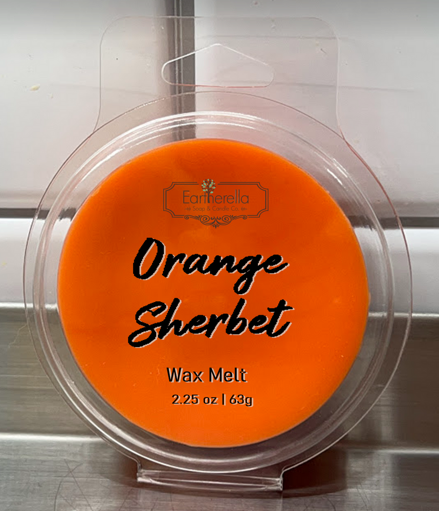 
                  
                    ORANGE SHERBET Wax Melts Tarts | Round Clamshell | 2.7 oz
                  
                
