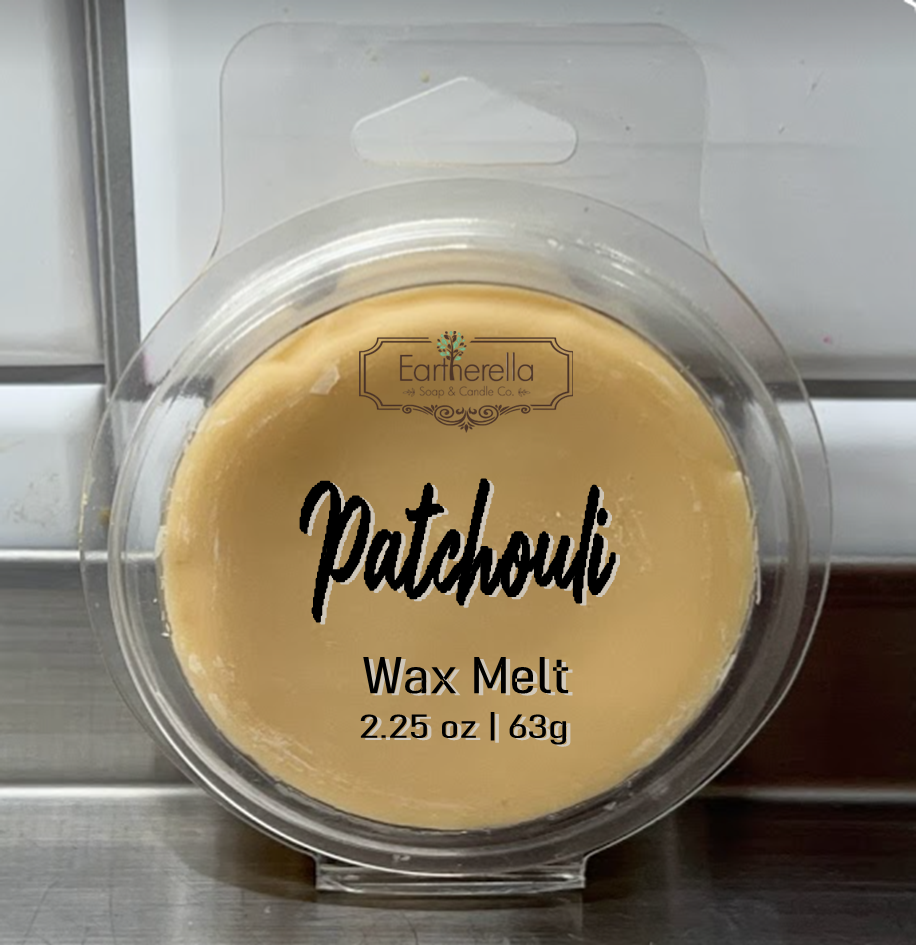 PATCHOULI Wax Melts Tarts | Round Clamshell | 2.7 oz