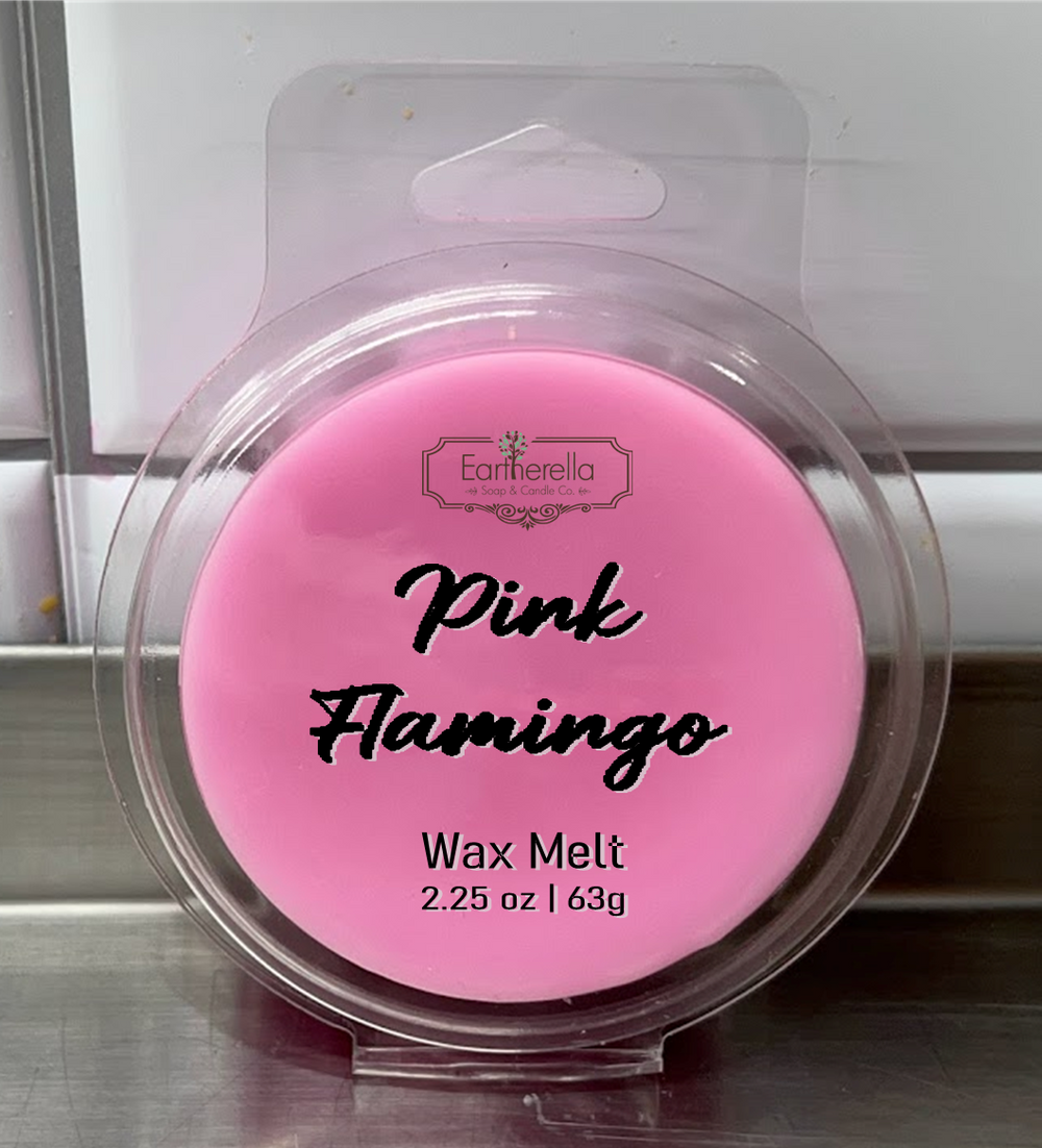 PINK FLAMINGO Wax Melts Tarts | Round Clamshell | 2.7 oz