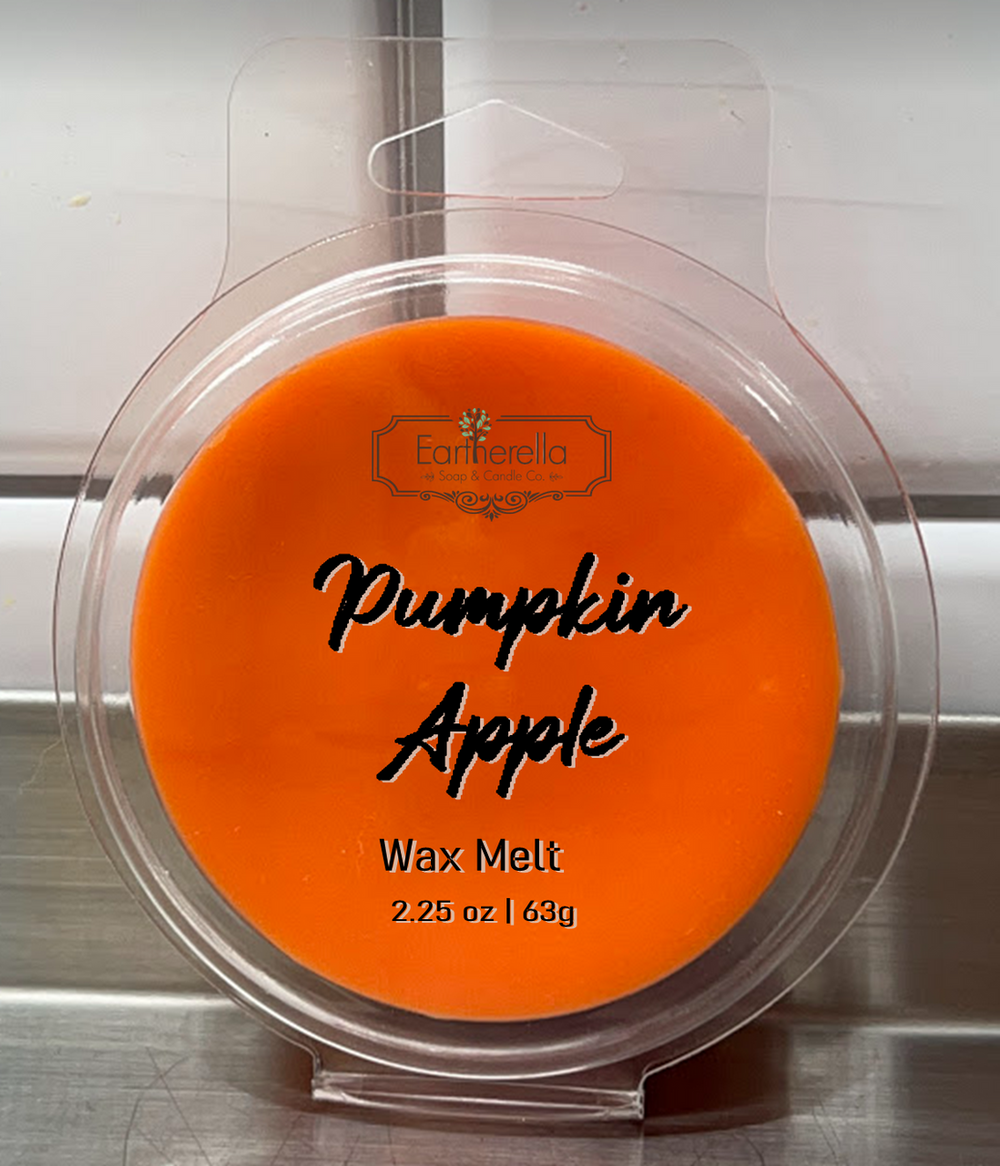 PUMPKIN APPLE Wax Melts Tarts | Round Clamshell | 2.7 oz