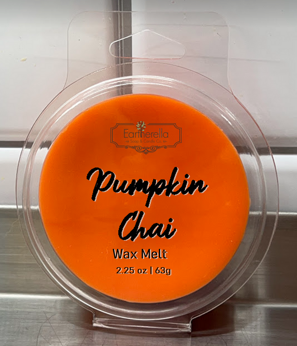 PUMPKIN CHAI Wax Melts Tarts | Round Clamshell | 2.7 oz