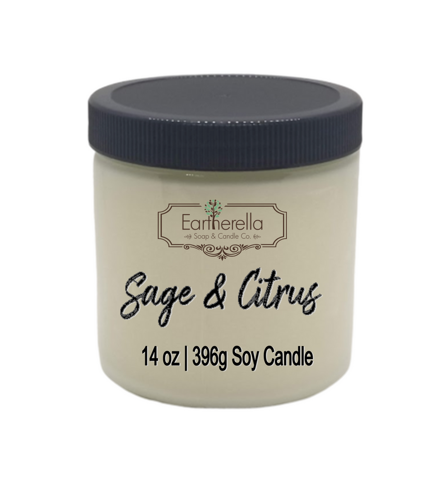 
                  
                    SAGE & CITRUS Soy Candle 14 oz jar
                  
                