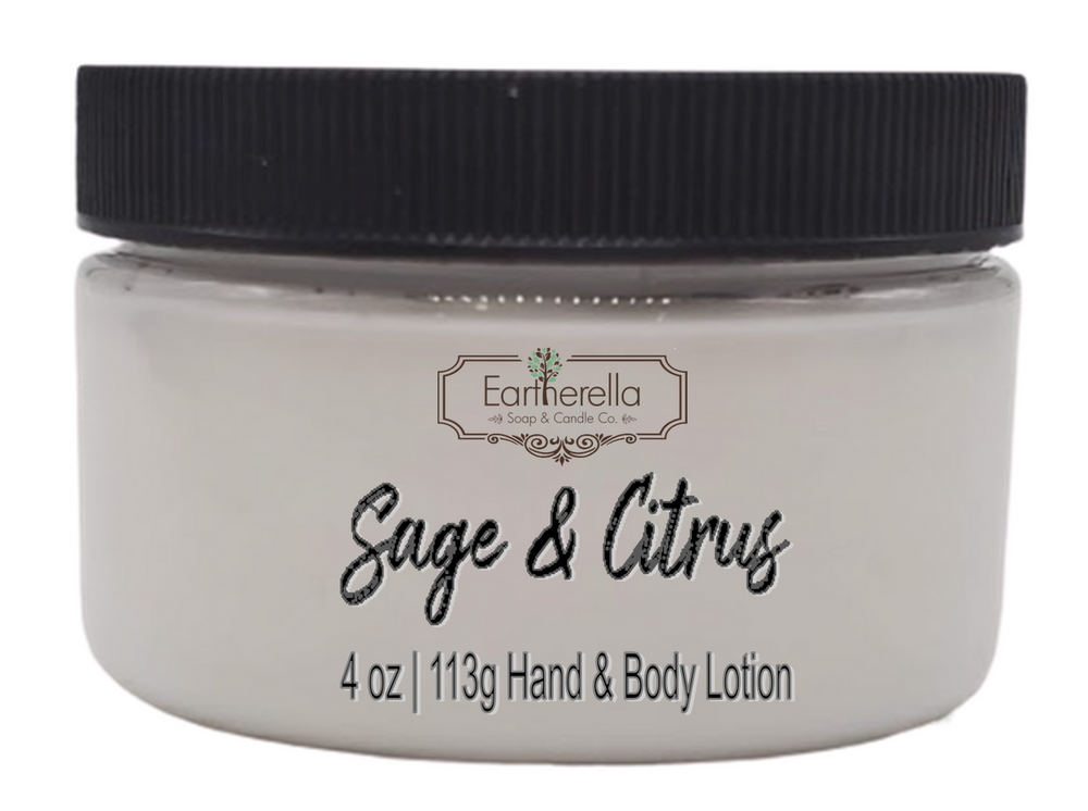 SAGE & CITRUS Hand & Body Lotion Jar, 4 oz.