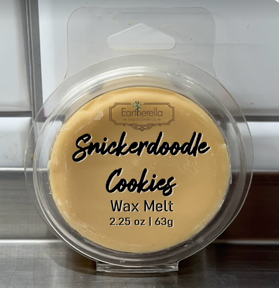 SNICKERDOODLE COOKIES Wax Melts Tarts | Round Clamshell | 2.7 oz