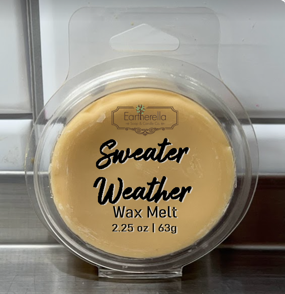 SWEATER WEATHER Wax Melts Tarts | Round Clamshell | 2.7 oz