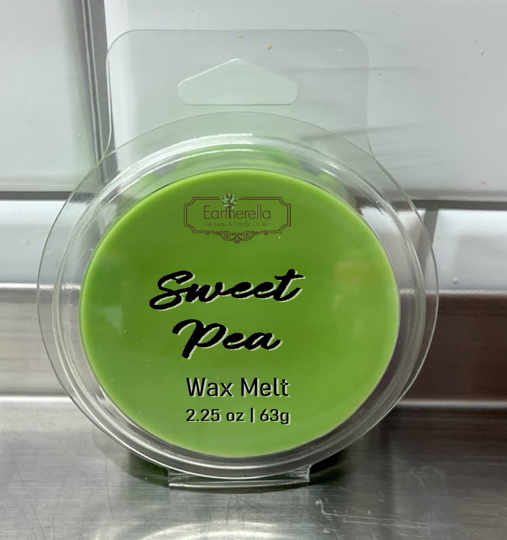 SWEET PEA Wax Melts Tarts | Round Clamshell | 2.7 oz