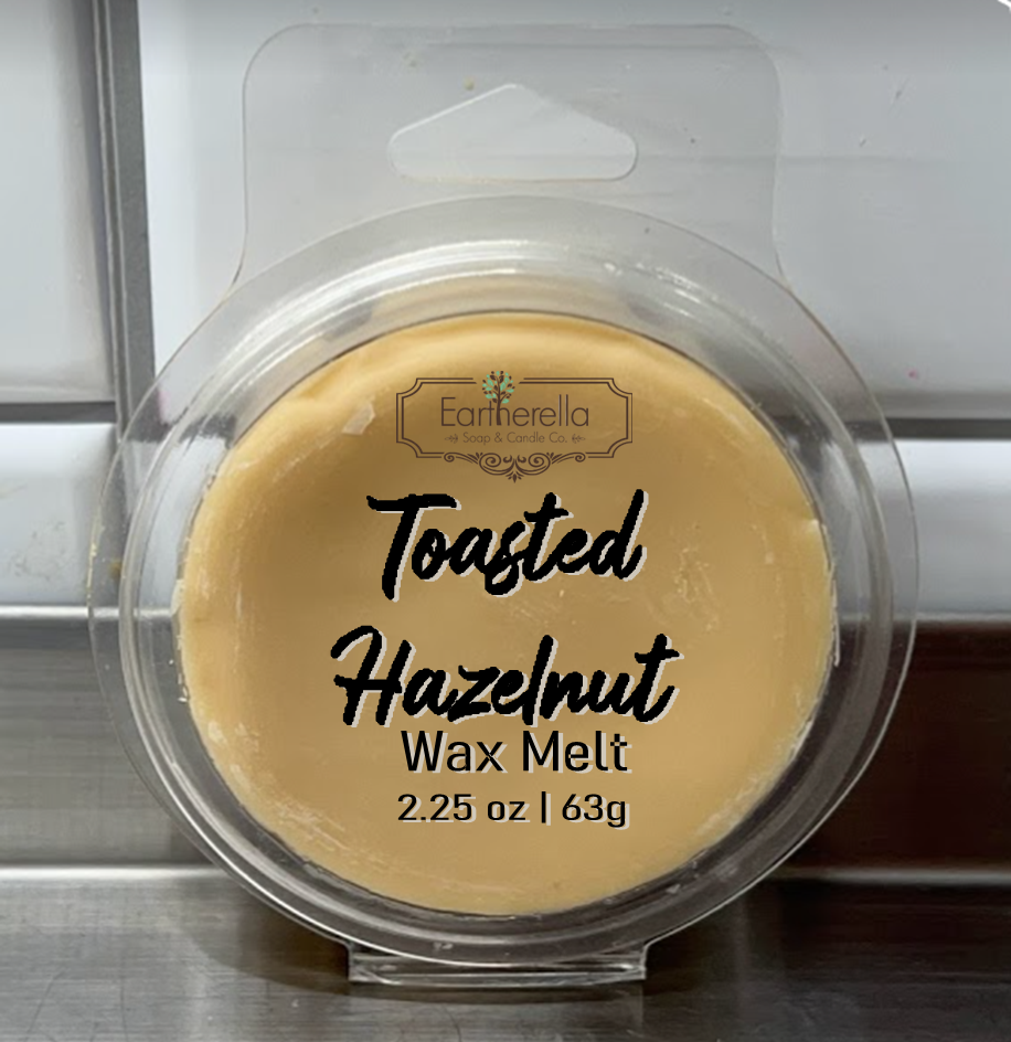 
                  
                    TOASTED HAZELNUT Wax Melts Tarts | Round Clamshell | 2.7 oz
                  
                