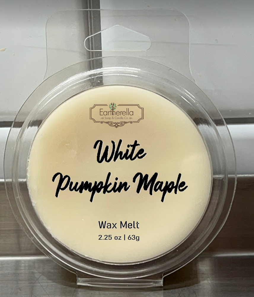 
                  
                    WHITE PUMPKIN MAPLE Wax Melts Tarts | Round Clamshell | 2.7 oz
                  
                